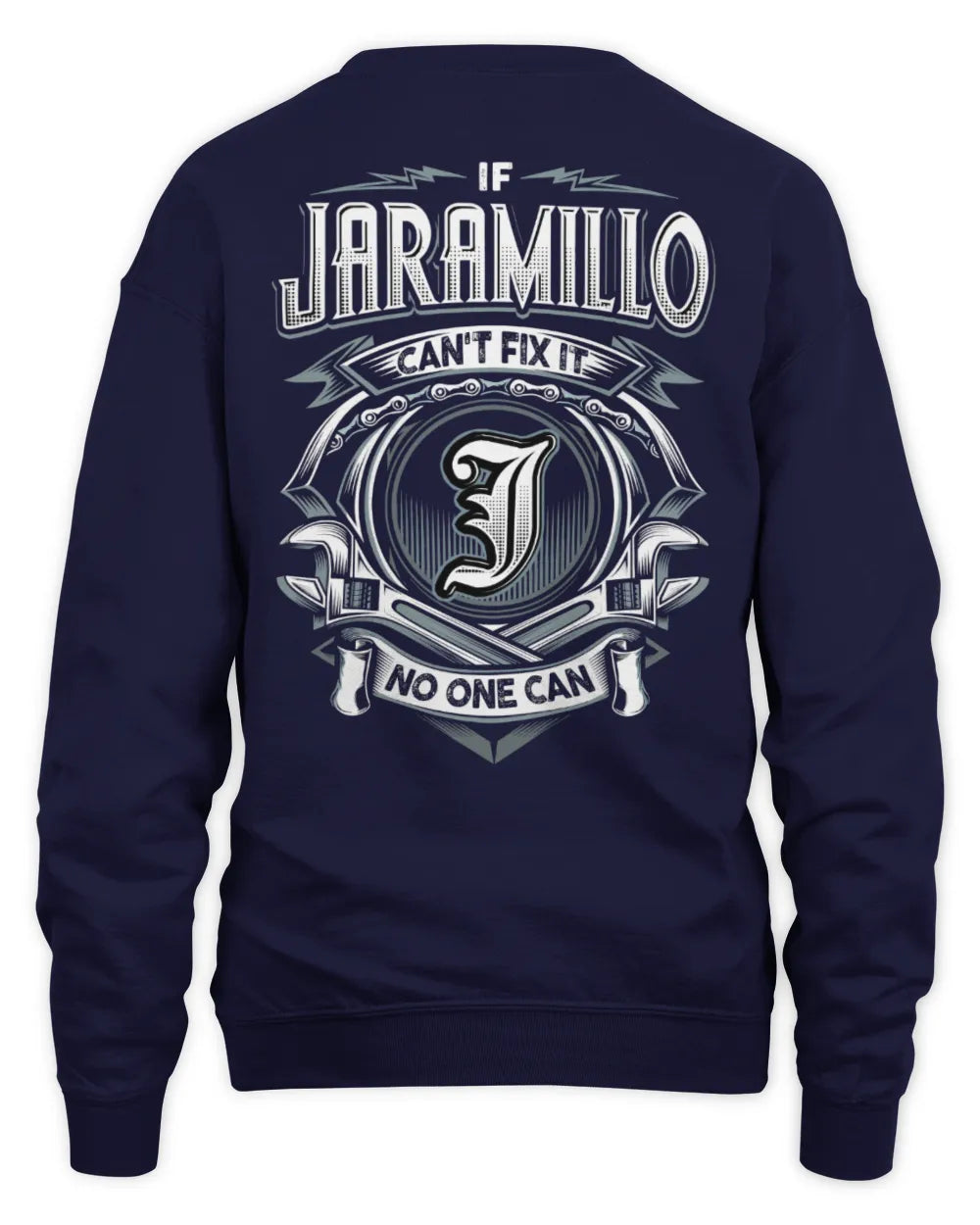 JARAMILLO AP81-K4-626 - Personalized Ahmed Quote Apparel “If Ahmed Can't Fix It, No One Can” - Unisex Sweatshirt - Navy