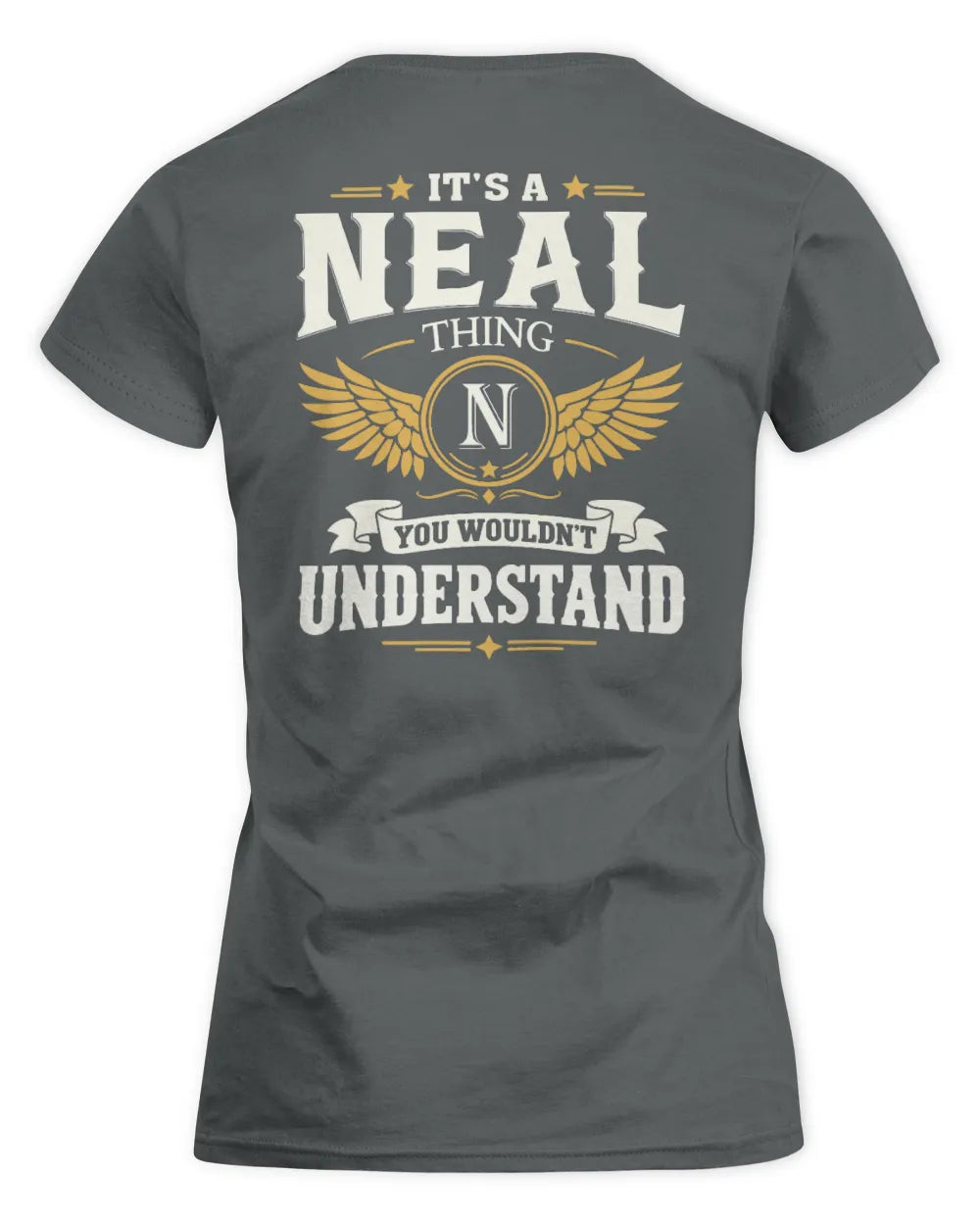 NEAL KT06-M008 It’s a [NAME] Thing – You Wouldn’t Understand | Personalized Vintage T-Shirt - Women's Standard T-Shirt - Charcoal