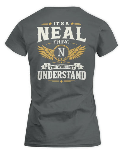 NEAL KT06-M008 It’s a [NAME] Thing – You Wouldn’t Understand | Personalized Vintage T-Shirt - Women's Standard T-Shirt - Charcoal