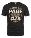 PAGE NT1-K008 Cross A/An NAME, You Deal With the Whole Clan | Personalized Vintage T-Shirt