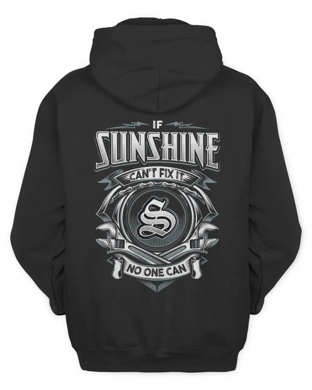 SUNSHINE AP81-K4-626 - Personalized Ahmed Quote Apparel “If Ahmed Can't Fix It, No One Can” - Unisex Hoodie - Black