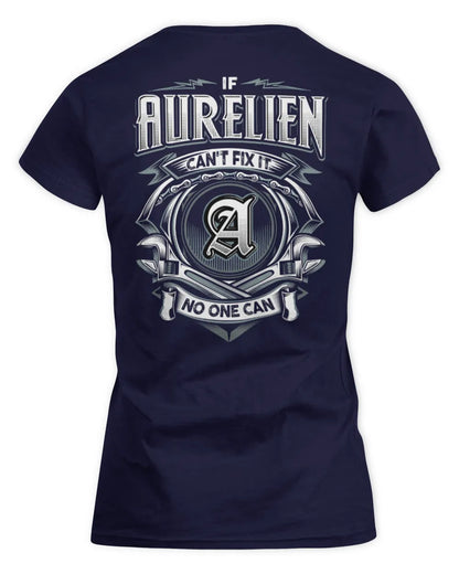 AURELIEN AP81-K4-626 - Personalized Ahmed Quote Apparel “If Ahmed Can't Fix It, No One Can” - Women's Standard T-Shirt - Navy