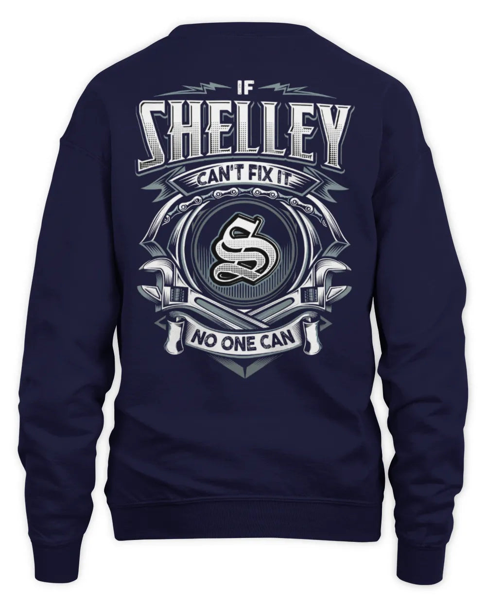 SHELLEY AP81-K4-626 - Personalized Ahmed Quote Apparel “If Ahmed Can't Fix It, No One Can” - Unisex Sweatshirt - Navy