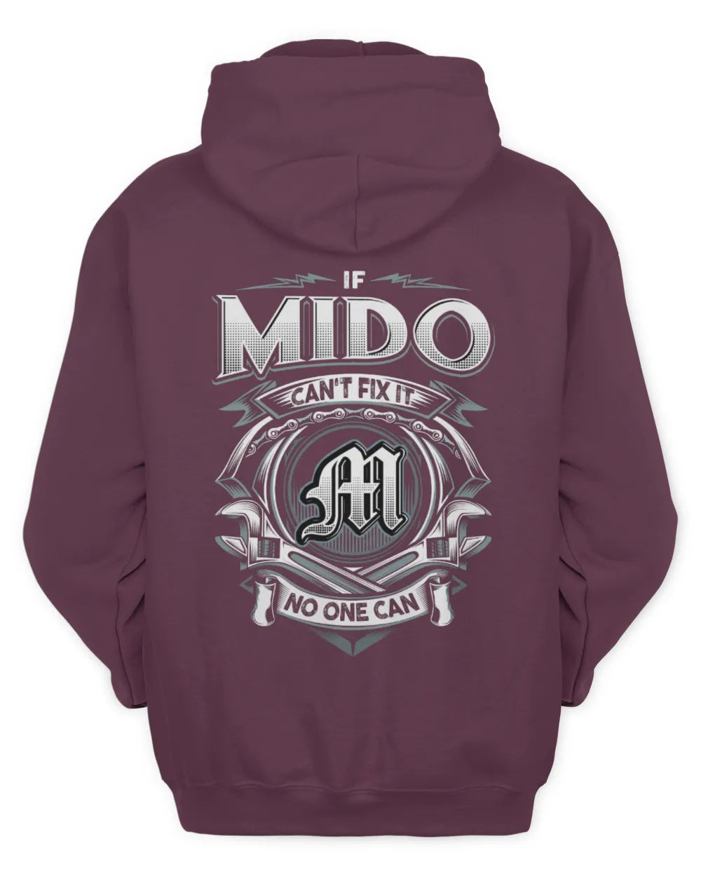 MIDO AP81-K4-626 - Personalized Ahmed Quote Apparel “If Ahmed Can't Fix It, No One Can” - Unisex Hoodie - Maroon