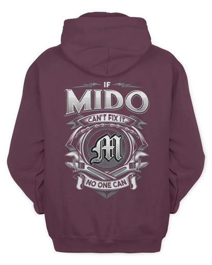 MIDO AP81-K4-626 - Personalized Ahmed Quote Apparel “If Ahmed Can't Fix It, No One Can” - Unisex Hoodie - Maroon