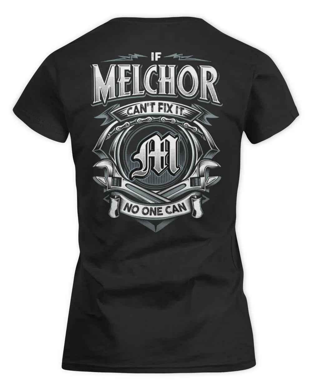 MELCHOR AP81-K4-626 - Personalized Ahmed Quote Apparel “If Ahmed Can't Fix It, No One Can” - Women's Standard T-Shirt - Black