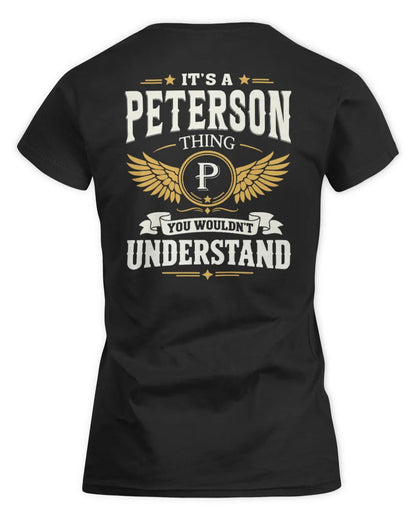 PETERSON KT06-M008 It’s a [NAME] Thing – You Wouldn’t Understand | Personalized Vintage T-Shirt - Women's Standard T-Shirt - Black