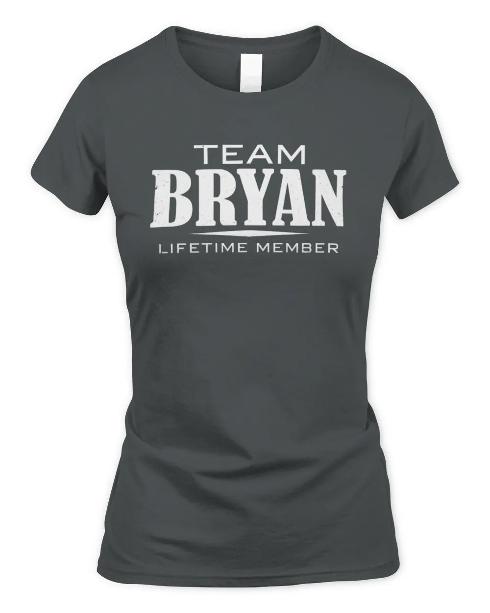 BRYAN BL62-K4-128 - Personalized “Team NAME Lifetime Member” - Women's Standard T-Shirt - Charcoal