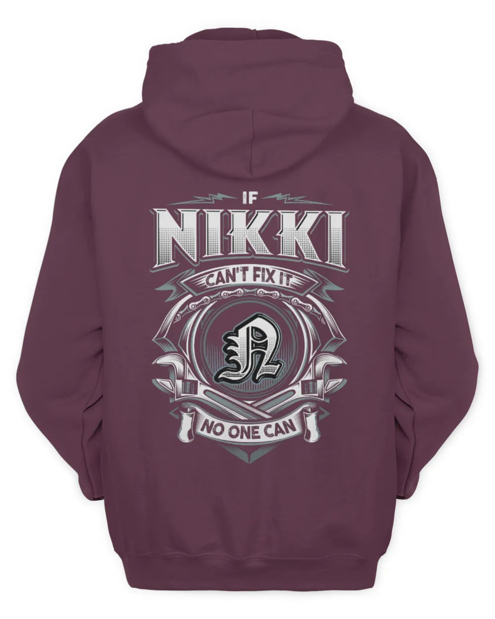 NIKKI AP81-K4-626 - Personalized Ahmed Quote Apparel “If Ahmed Can't Fix It, No One Can” - Unisex Hoodie - Maroon