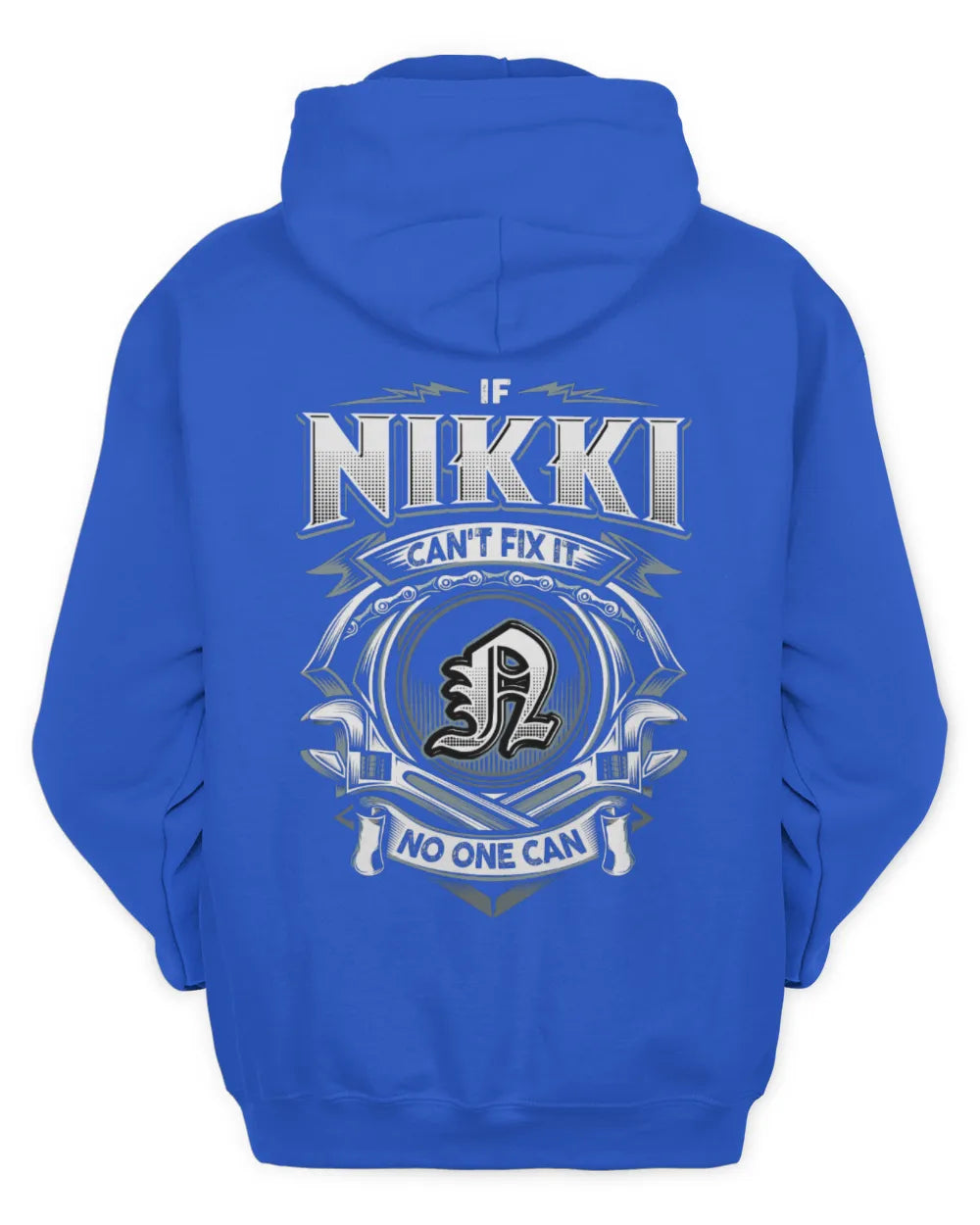 NIKKI AP81-K4-626 - Personalized Ahmed Quote Apparel “If Ahmed Can't Fix It, No One Can” - Unisex Hoodie - Royal
