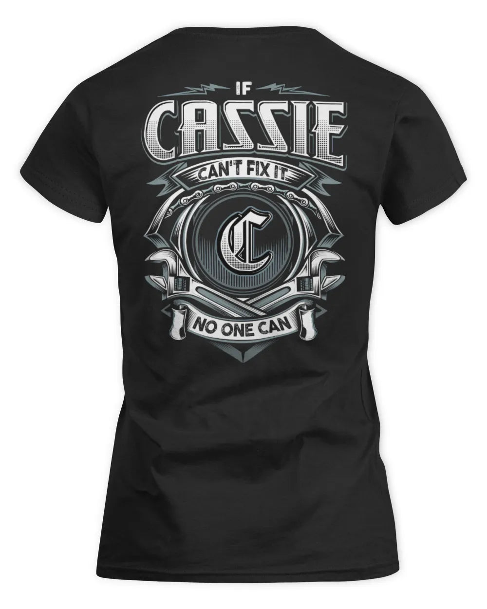 CASSIE AP81-K4-626 - Personalized Ahmed Quote Apparel “If Ahmed Can't Fix It, No One Can” - Women's Standard T-Shirt - Black