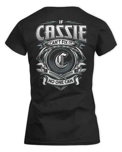 CASSIE AP81-K4-626 - Personalized Ahmed Quote Apparel “If Ahmed Can't Fix It, No One Can” - Women's Standard T-Shirt - Black