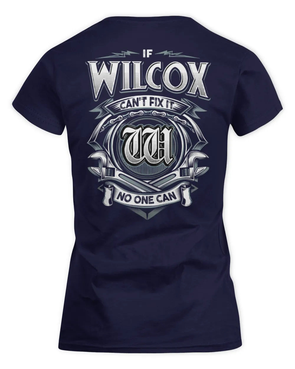 WILCOX AP81-K4-626 - Personalized Ahmed Quote Apparel “If Ahmed Can't Fix It, No One Can” - Women's Standard T-Shirt - Navy