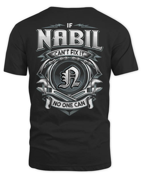 NABIL AP81-K4-626 - Personalized Ahmed Quote Apparel “If Ahmed Can't Fix It, No One Can” - Unisex Standard T-Shirt - Black