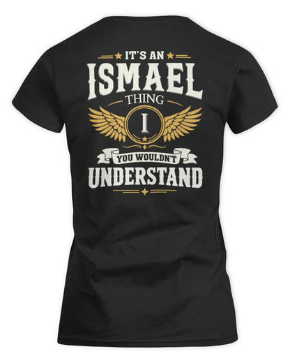 ISMAEL KT06-M008 It’s a [NAME] Thing – You Wouldn’t Understand | Personalized Vintage T-Shirt - Women's Standard T-Shirt - Black