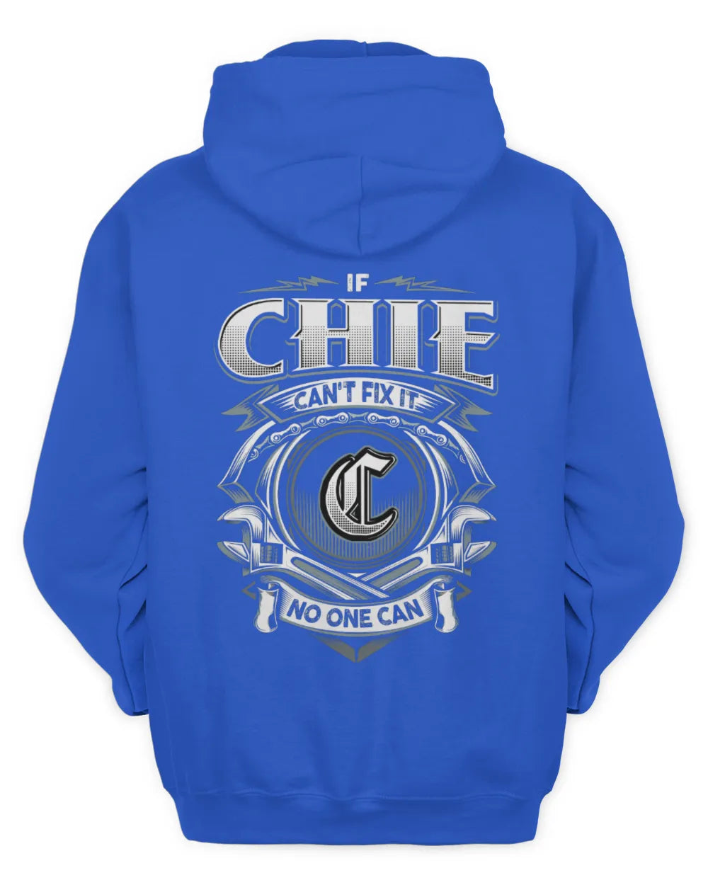 CHIE AP81-K4-626 - Personalized Ahmed Quote Apparel “If Ahmed Can't Fix It, No One Can” - Unisex Hoodie - Royal