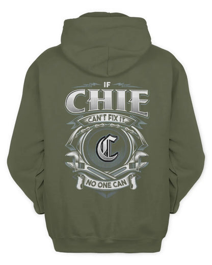 CHIE AP81-K4-626 - Personalized Ahmed Quote Apparel “If Ahmed Can't Fix It, No One Can” - Unisex Hoodie - Military Green