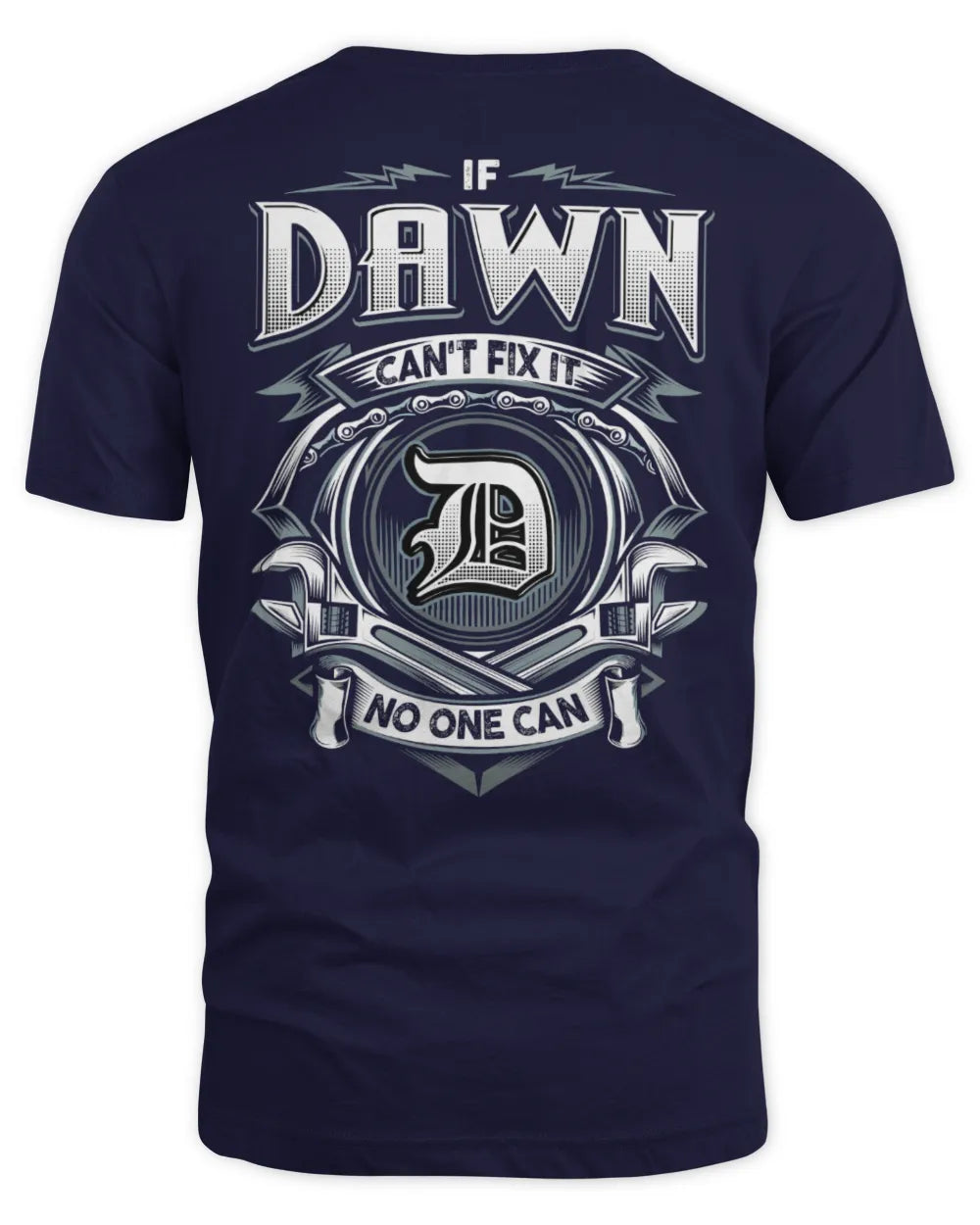 DAWN AP81-K4-626 - Personalized Ahmed Quote Apparel “If Ahmed Can't Fix It, No One Can” - Unisex Standard T-Shirt - Navy