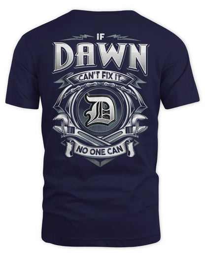 DAWN AP81-K4-626 - Personalized Ahmed Quote Apparel “If Ahmed Can't Fix It, No One Can” - Unisex Standard T-Shirt - Navy