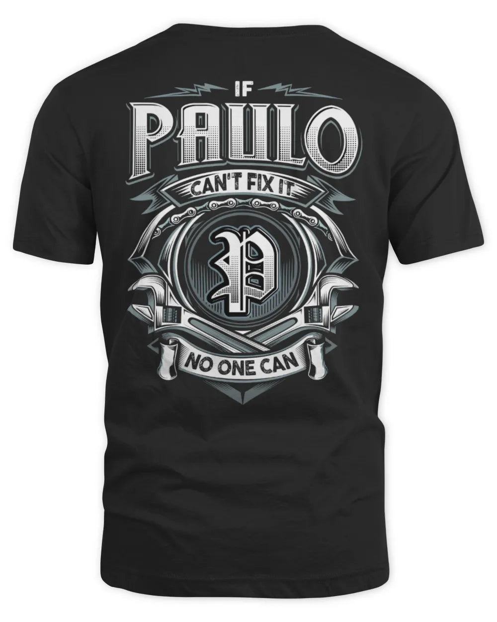 PAULO AP81-K4-626 - Personalized Ahmed Quote Apparel “If Ahmed Can't Fix It, No One Can” - Unisex Standard T-Shirt - Black
