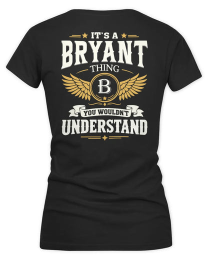 BRYANT KT06-M008 It’s a [NAME] Thing – You Wouldn’t Understand | Personalized Vintage T-Shirt - Women's V-Neck T-Shirt - Black