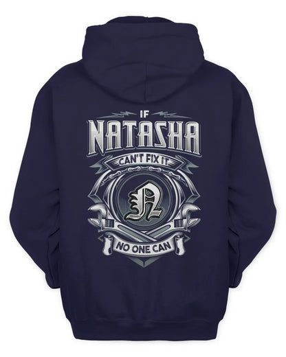 NATASHA AP81-K4-626 - Personalized Ahmed Quote Apparel “If Ahmed Can't Fix It, No One Can” - Unisex Hoodie - Navy