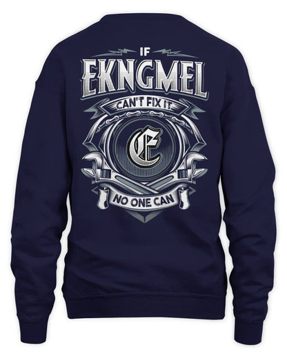 EKNGMEL AP81-K4-626 - Personalized Ahmed Quote Apparel “If Ahmed Can't Fix It, No One Can” - Unisex Sweatshirt - Navy