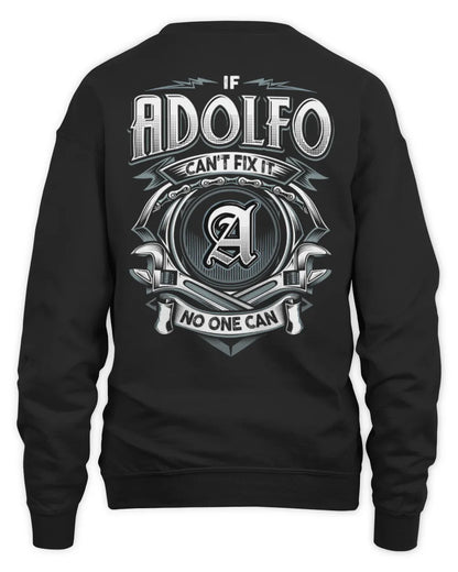 ADOLFO AP81-K4-626 - Personalized Ahmed Quote Apparel “If Ahmed Can't Fix It, No One Can” - Unisex Sweatshirt - Black
