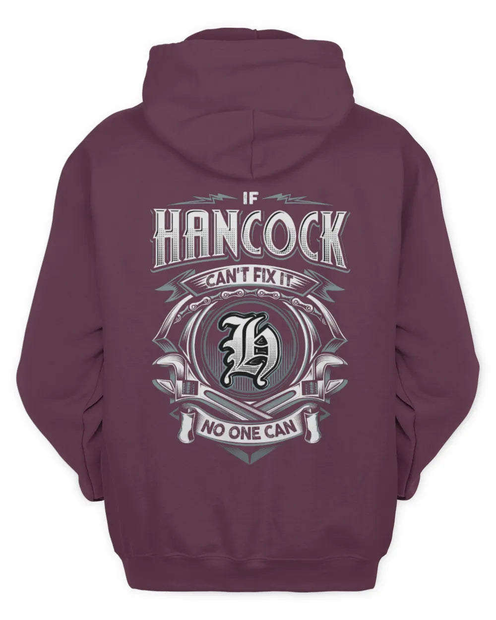 HANCOCK AP81-K4-626 - Personalized Ahmed Quote Apparel “If Ahmed Can't Fix It, No One Can” - Unisex Hoodie - Maroon