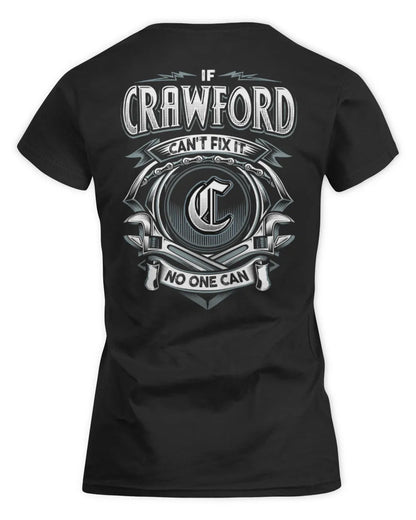 CRAWFORD AP81-K4-626 - Personalized Ahmed Quote Apparel “If Ahmed Can't Fix It, No One Can” - Women's Standard T-Shirt - Black