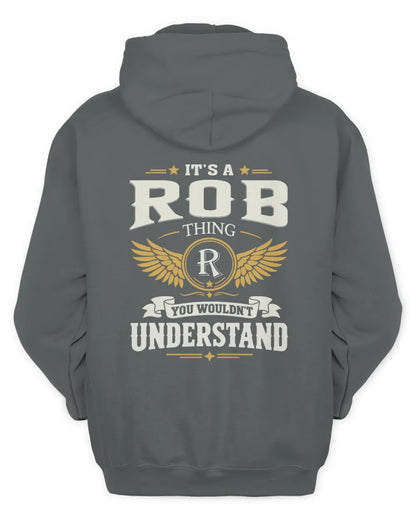 ROB KT06-M008 It’s a [NAME] Thing – You Wouldn’t Understand | Personalized Vintage T-Shirt - Unisex Hoodie - Charcoal