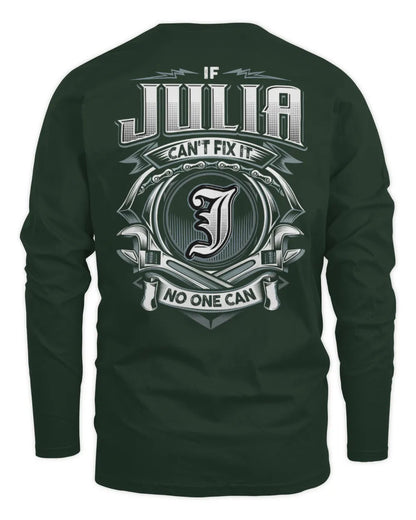 JULIA AP81-K4-626 - Personalized Ahmed Quote Apparel “If Ahmed Can't Fix It, No One Can” - Men's Long Sleeved T-Shirt - Forest Green