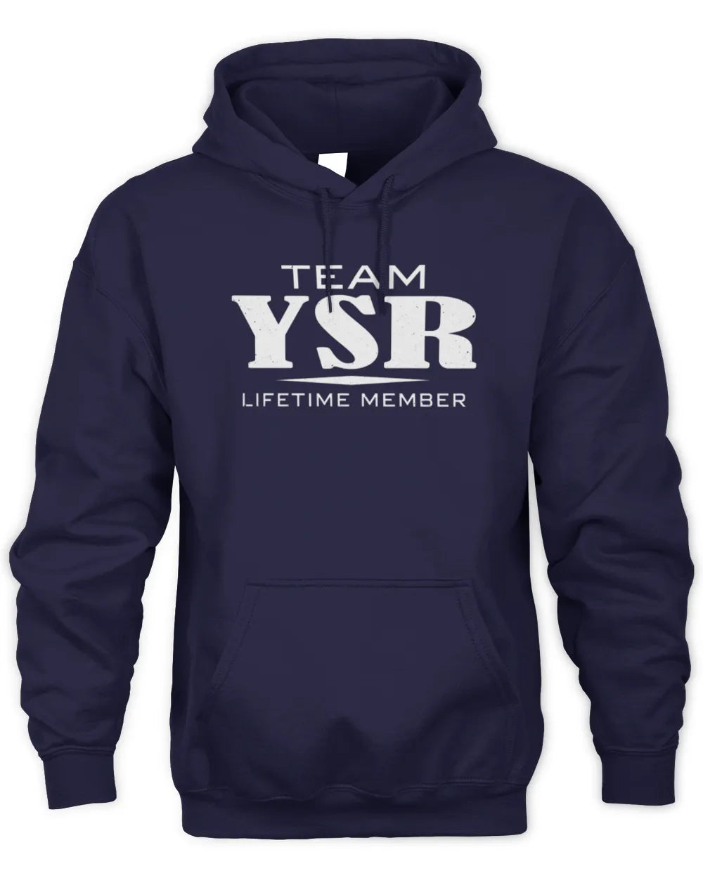 YSR BL62-K4-128 - Personalized “Team NAME Lifetime Member” - Unisex Hoodie - Navy