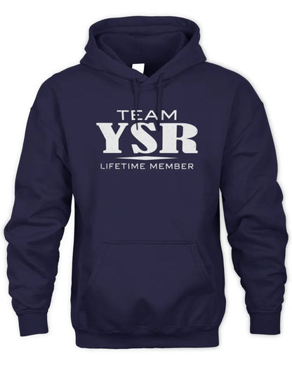 YSR BL62-K4-128 - Personalized “Team NAME Lifetime Member” - Unisex Hoodie - Navy