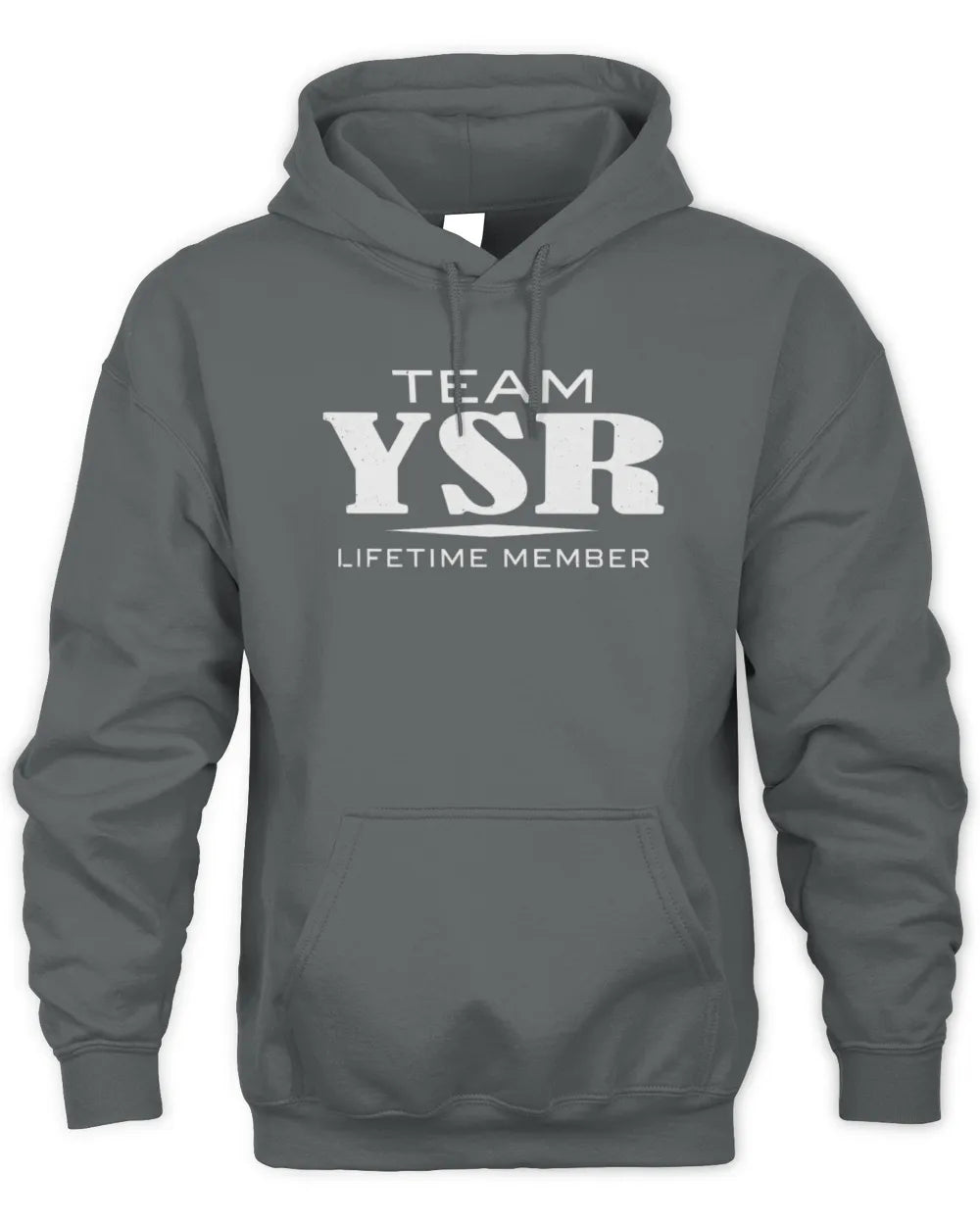 YSR BL62-K4-128 - Personalized “Team NAME Lifetime Member” - Unisex Hoodie - Charcoal