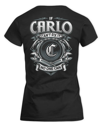 CARLO AP81-K4-626 - Personalized Ahmed Quote Apparel “If Ahmed Can't Fix It, No One Can” - Women's Standard T-Shirt - Black