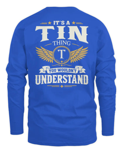TIN KT06-M008 It’s a [NAME] Thing – You Wouldn’t Understand | Personalized Vintage T-Shirt - Men's Long Sleeved T-Shirt - Royal