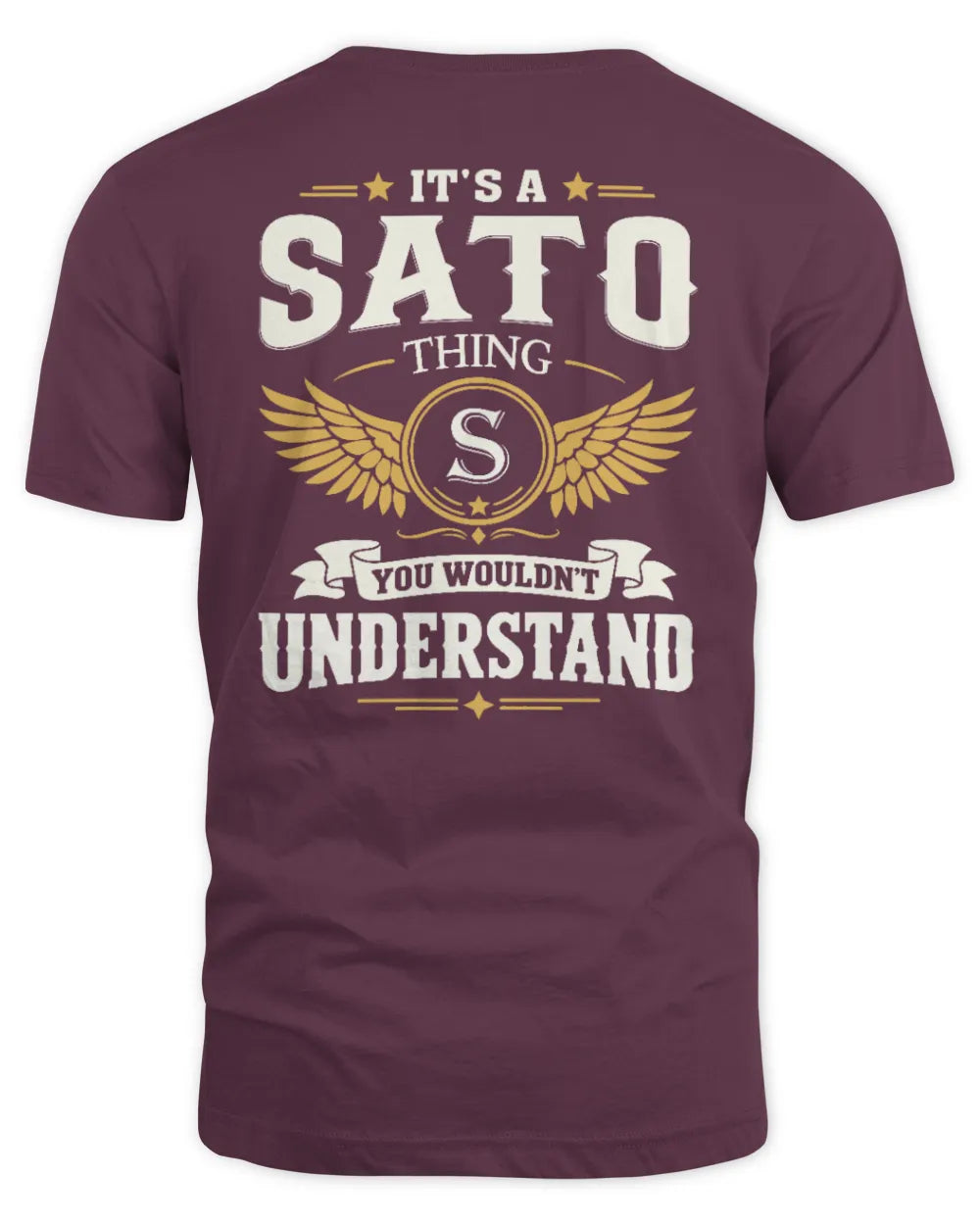 SATO KT06-M008 It’s a [NAME] Thing – You Wouldn’t Understand | Personalized Vintage T-Shirt - Unisex Standard T-Shirt - Maroon