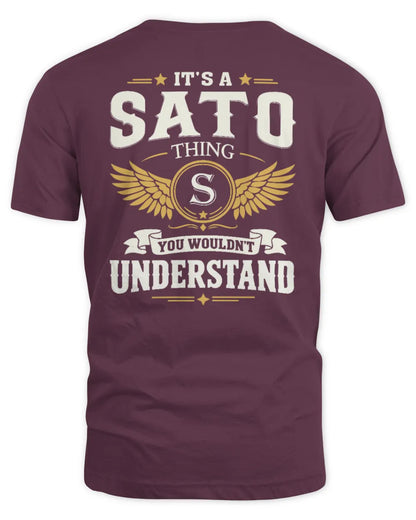 SATO KT06-M008 It’s a [NAME] Thing – You Wouldn’t Understand | Personalized Vintage T-Shirt - Unisex Standard T-Shirt - Maroon