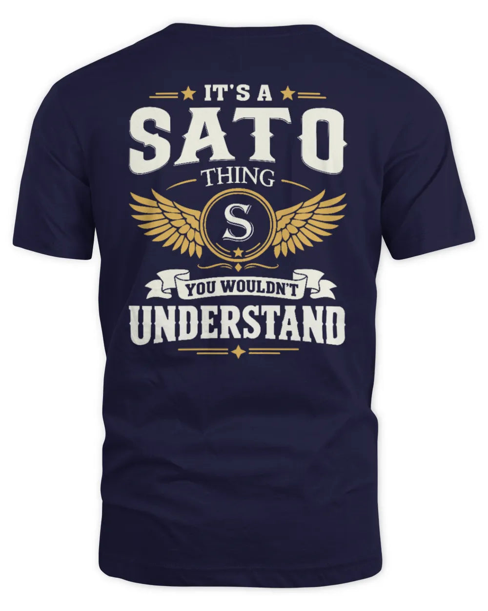 SATO KT06-M008 It’s a [NAME] Thing – You Wouldn’t Understand | Personalized Vintage T-Shirt - Unisex Standard T-Shirt - Navy
