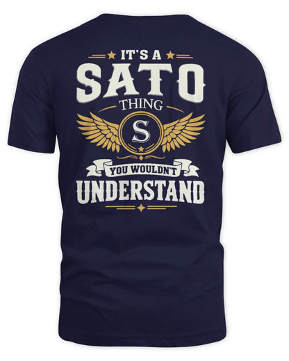 SATO KT06-M008 It’s a [NAME] Thing – You Wouldn’t Understand | Personalized Vintage T-Shirt - Unisex Standard T-Shirt - Navy