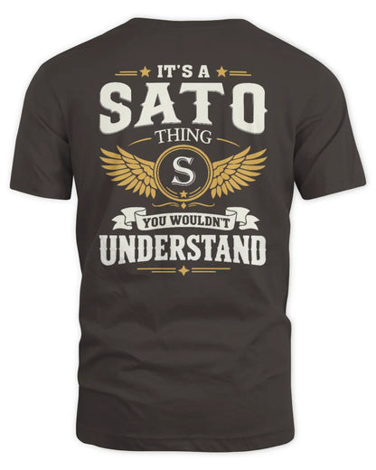 SATO KT06-M008 It’s a [NAME] Thing – You Wouldn’t Understand | Personalized Vintage T-Shirt - Unisex Standard T-Shirt - Dark Chocolate