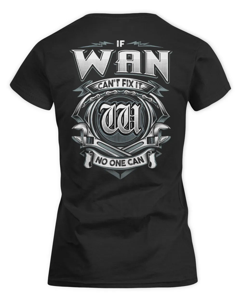 WAN AP81-K4-626 - Personalized Ahmed Quote Apparel “If Ahmed Can't Fix It, No One Can” - Women's Standard T-Shirt - Black