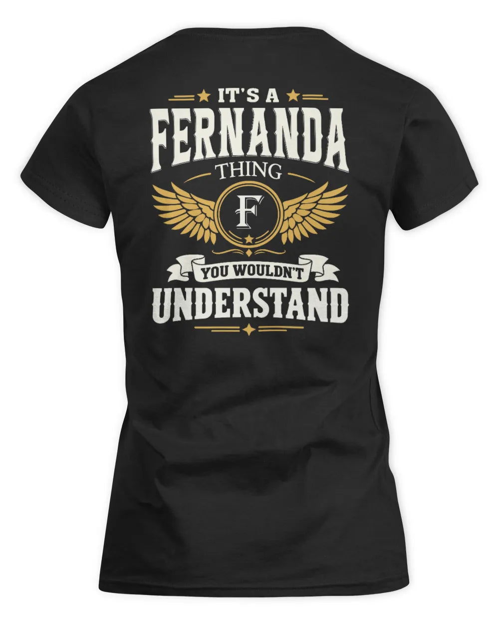 FERNANDA KT06-M008 It’s a [NAME] Thing – You Wouldn’t Understand | Personalized Vintage T-Shirt - Women's Standard T-Shirt - Black