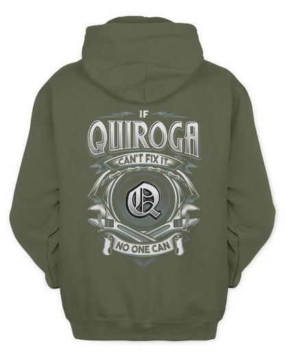 QUIROGA AP81-K4-626 - Personalized Ahmed Quote Apparel “If Ahmed Can't Fix It, No One Can” - Unisex Hoodie - Military Green