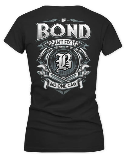 BOND AP81-K4-626 - Personalized Ahmed Quote Apparel “If Ahmed Can't Fix It, No One Can” - Women's V-Neck T-Shirt - Black