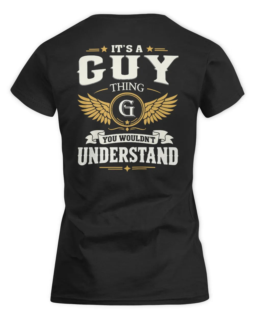 GUY KT06-M008 It’s a [NAME] Thing – You Wouldn’t Understand | Personalized Vintage T-Shirt - Women's Standard T-Shirt - Black