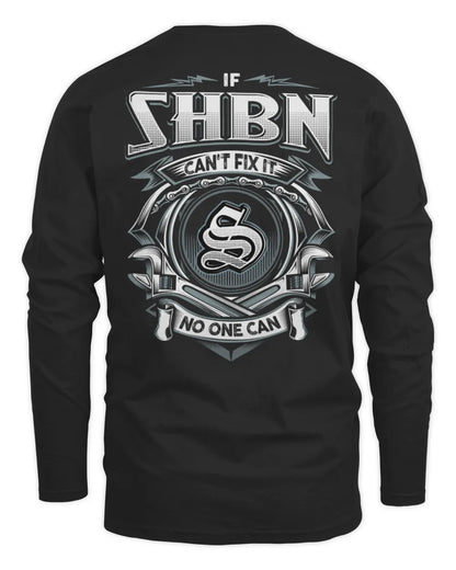 SHBN AP81-K4-626 - Personalized Ahmed Quote Apparel “If Ahmed Can't Fix It, No One Can” - Men's Long Sleeved T-Shirt - Black