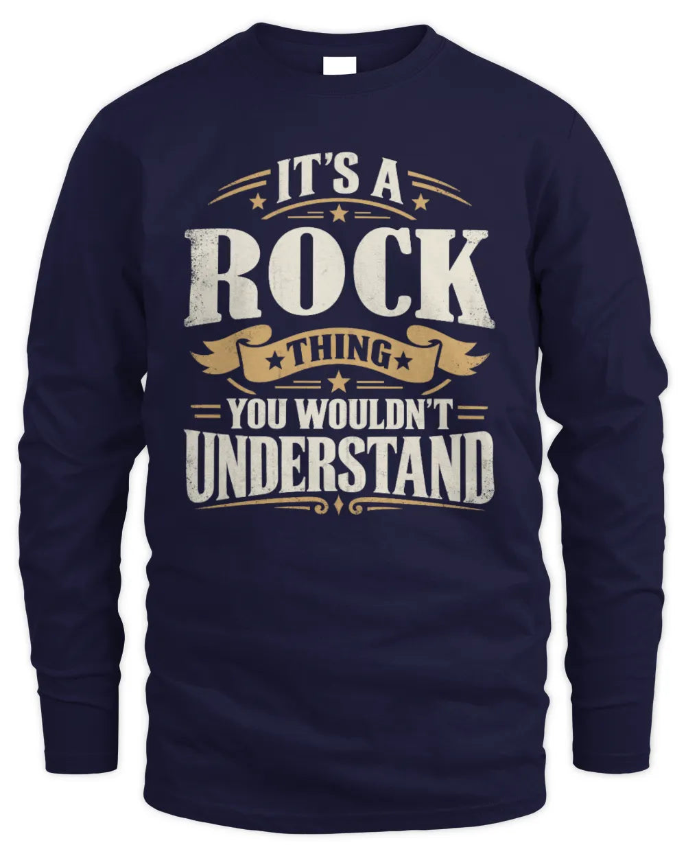 ROCK P08 TH51 - Personalized “It’s a/an [NAME] Thing – You Wouldn’t Understand” Shirt - Men's Long Sleeved T-Shirt - Navy