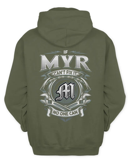 MYR AP81-K4-626 - Personalized Ahmed Quote Apparel “If Ahmed Can't Fix It, No One Can” - Unisex Hoodie - Military Green